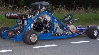 Karts with turbo motorcycle engines