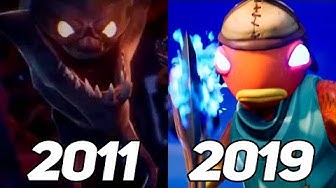 Evolution of Fortnite from 2011 to 2019