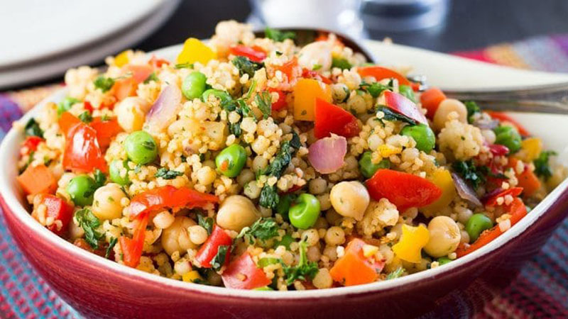 Quick and easy. Moroccan vegan couscous 
